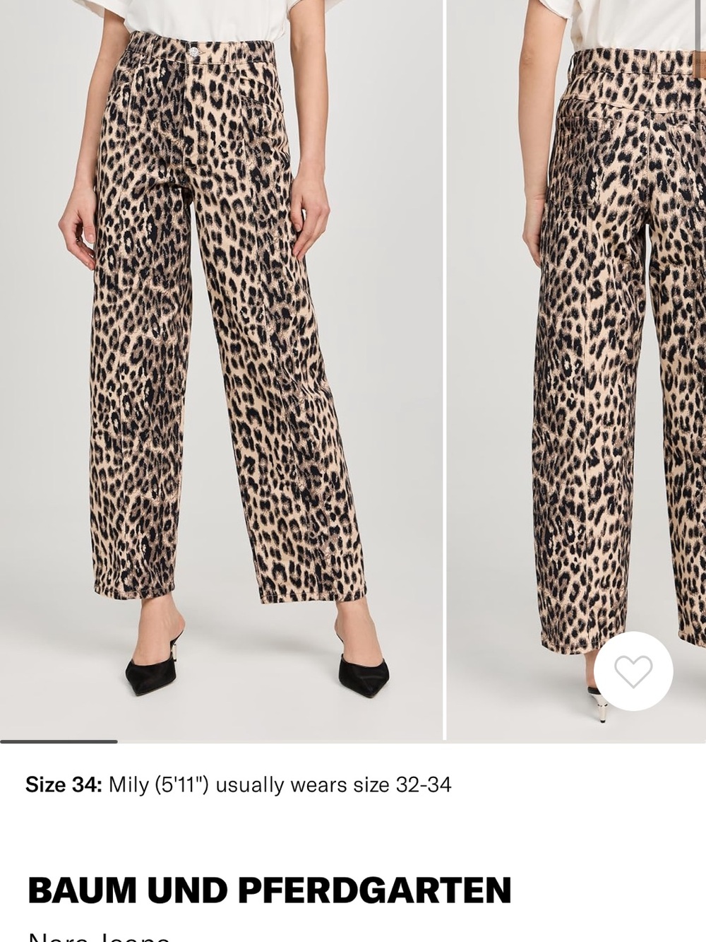 Baum Und Pferdgarten leopard jeans